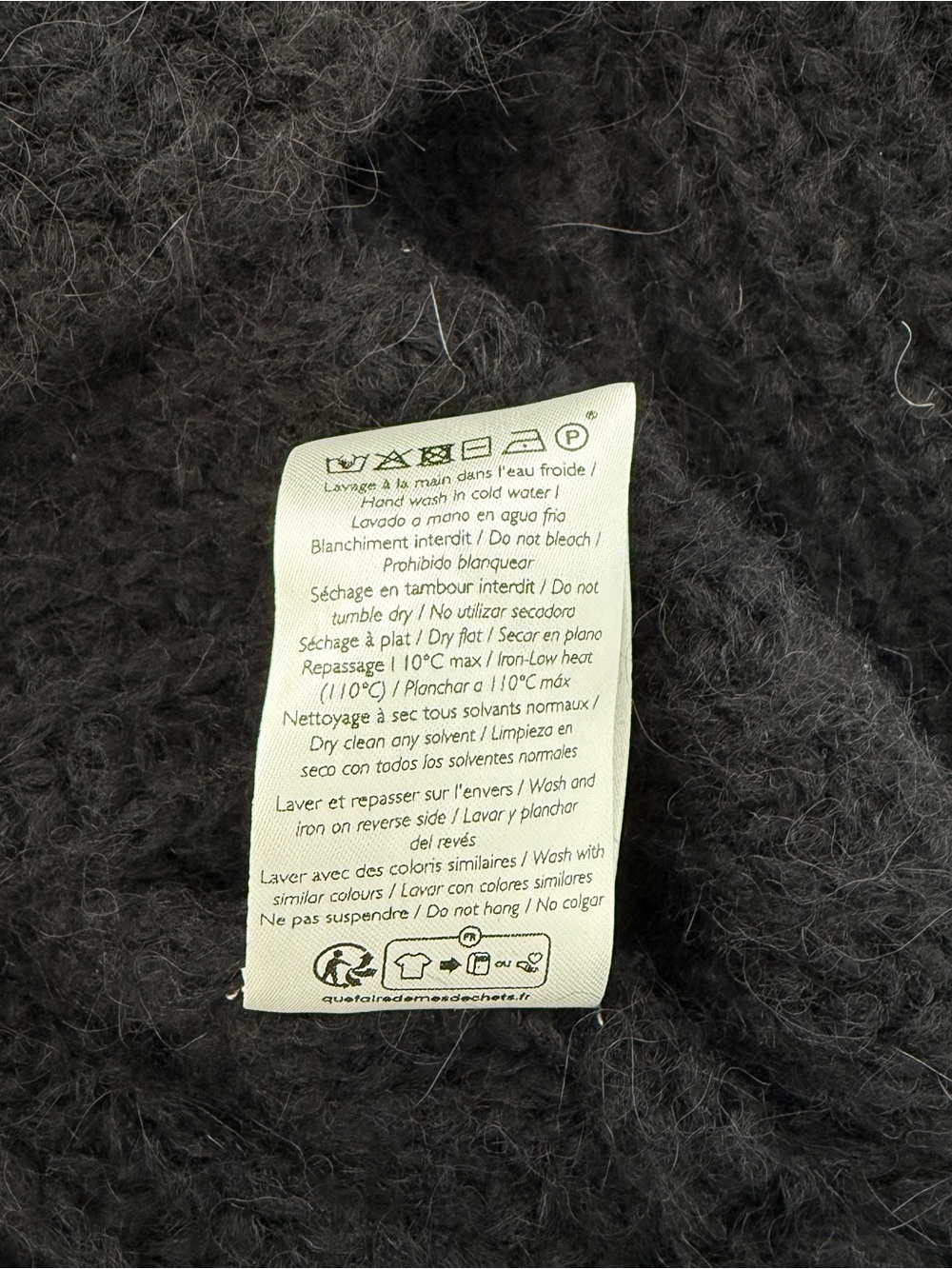 Sezane Black Emile Cardigan - Picture 5 of 5